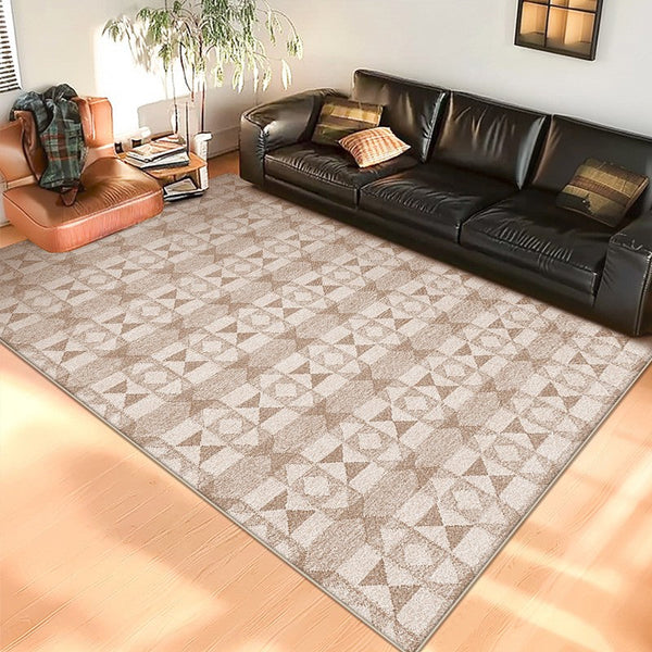 Contemporary Abstract Rugs under Dining Room Table, Large Modern Rugs for Living Room, Mid Century Modern Rugs for Bedroom-Grace Painting Crafts