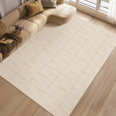 Geometric Contemporary Modern Rugs Next to Bed, Modern Rugs under Dining Room Table, Abstract Area Rugs for Living Room-Grace Painting Crafts