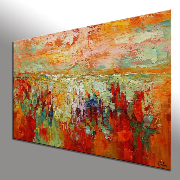 Custom Abstract Artwork, Canvas Painting, Abstract Landscape Painting, Modern Art Painting-Grace Painting Crafts
