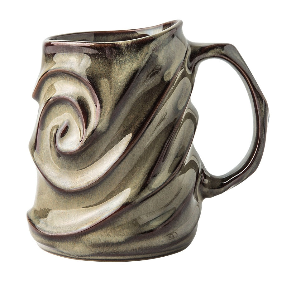 Brown Ceramic Coffee Mug, Stoneware Coffee Mugs, Large Capacity Coffee Cups, Large Handmade Pottery Coffee Mug