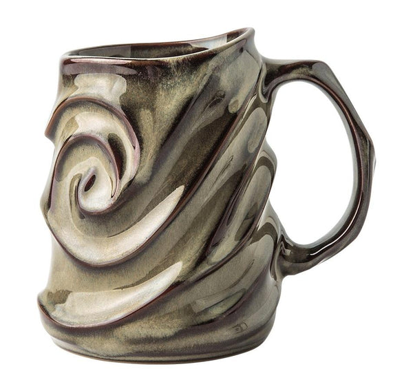 Stoneware Coffee Mugs, White Ceramic Coffee Mug, Large Capacity Coffee Cups, Birthday Gifts, Handmade Pottery Coffee Mug-Grace Painting Crafts