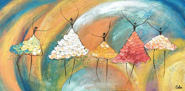 Canvas Paintings for Bedroom, Ballet Dancer Painting, Simple Wall Art Painting, Abstract Canvas Painting, Abstract Wall Art Paintings, Large Painting for Sale-Grace Painting Crafts