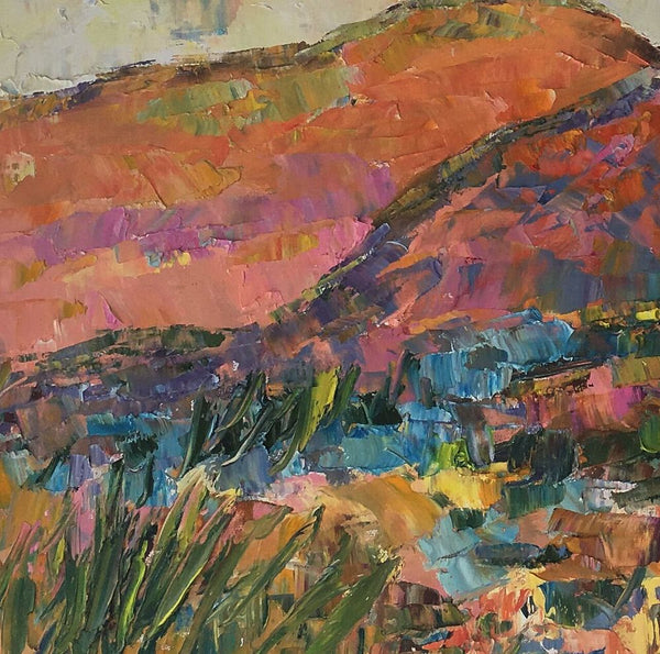 Custom Landscape Oil Painting, Original Artwork, Autumn Mountain Painting, Canvas Painting-Grace Painting Crafts
