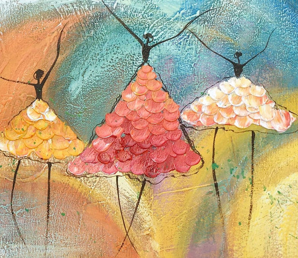 Canvas Paintings for Bedroom, Ballet Dancer Painting, Simple Wall Art Painting, Abstract Canvas Painting, Abstract Wall Art Paintings, Large Painting for Sale-Grace Painting Crafts