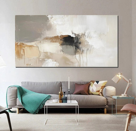 Hand Painted Wall Art Painting, Large Modern Acrylic Painting, Contemporary Canvas Artwork, Abstract Wall Art Paintings, Modern Art for Dining Room-Grace Painting Crafts