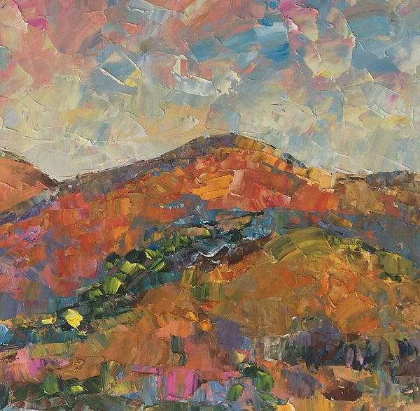 Custom Landscape Oil Painting, Original Artwork, Autumn Mountain Painting, Canvas Painting-Grace Painting Crafts