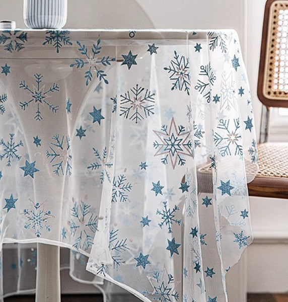 Extra Large Rectangular Tablecloth for Oval Table, Lace Embroidered Table Covers, Rectangular Table Covers for Coffee Table, Oversized Modern Lace Tablecloths-Grace Painting Crafts