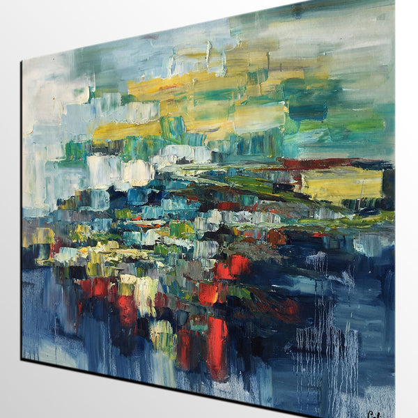 Heavy Texture Painting, Large Painting for Living Room, Abstract Painting for Sale, Custom Art Painting-Grace Painting Crafts