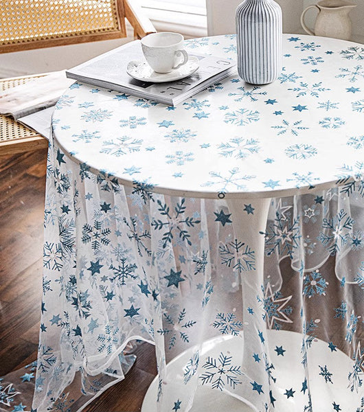 Extra Large Rectangular Tablecloth for Oval Table, Lace Embroidered Table Covers, Rectangular Table Covers for Coffee Table, Oversized Modern Lace Tablecloths-Grace Painting Crafts