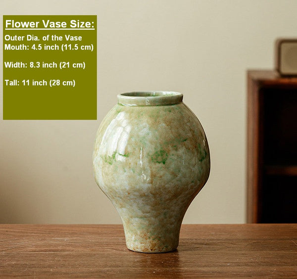 Flower Vases on Table, Centerpiece Ceramic Bud Vases, Porcelain Flower Vases, Handmade Water Holding Flower Vase-Grace Painting Crafts