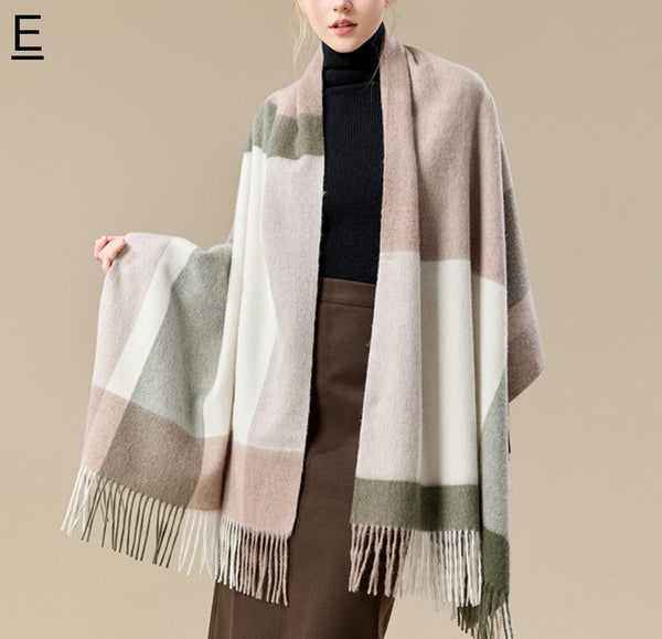 Large Wool Scarf, Winter Shawl, Christmas Holiday Gift, Evening Wrap, Winter Shawl, Elegant Shawl, Warm Cape, Cold Weather Scarf, Fashion Scarf, Oversized Scarf-Grace Painting Crafts