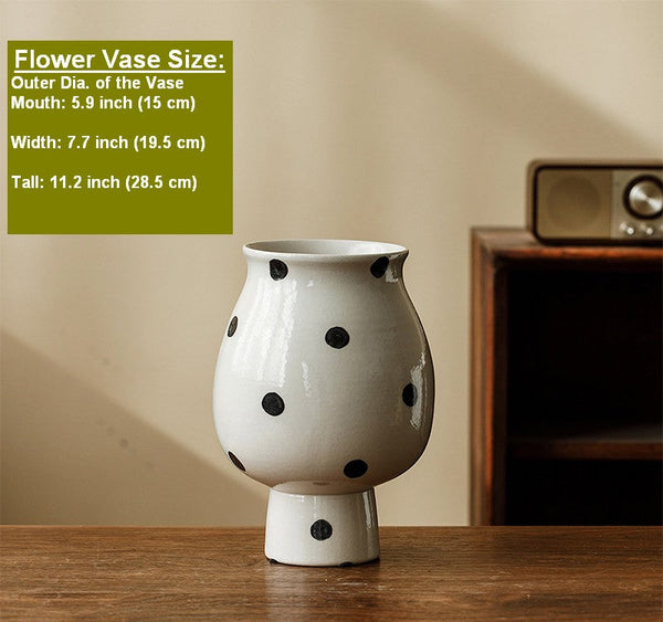 Small Flower Vases on Table, Handmade Water Holding Flower Vase, Ceramic Bud Vases, Modern Porcelain Flower Vases-Grace Painting Crafts