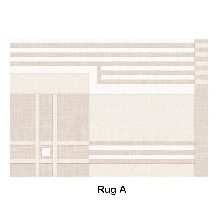 Geometric Modern Rug Placement Ideas for Living Room, Contemporary Area Rugs for Dining Room, Modern Rug Ideas for Bedroom-Grace Painting Crafts