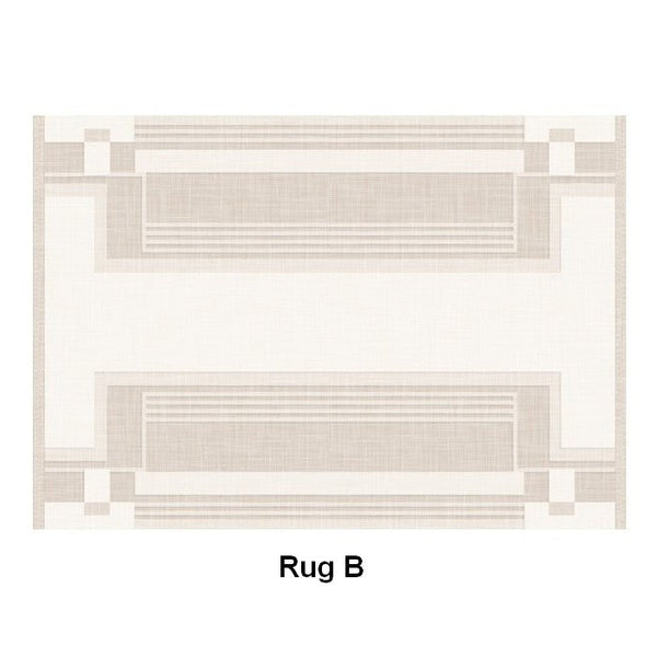 Geometric Modern Rug Placement Ideas for Living Room, Contemporary Area Rugs for Dining Room, Modern Rug Ideas for Bedroom-Grace Painting Crafts