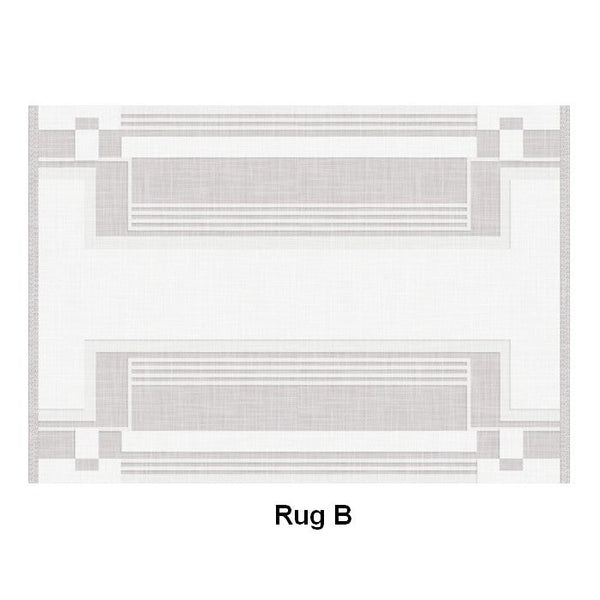 Modern Abstract Rugs under Dining Room Table, Geometric Modern Carpets for Bedroom, Modern Grey Rugs for Living Room-Grace Painting Crafts