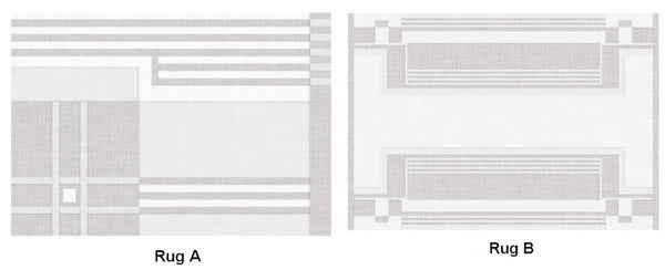 Modern Abstract Rugs under Dining Room Table, Geometric Modern Carpets for Bedroom, Modern Grey Rugs for Living Room-Grace Painting Crafts