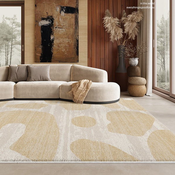 Modern Rugs under Sofa, Dining Room Floor Rugs, Abstract Contemporary Rugs for Bedroom, Modern Rug Ideas for Living Room-Grace Painting Crafts
