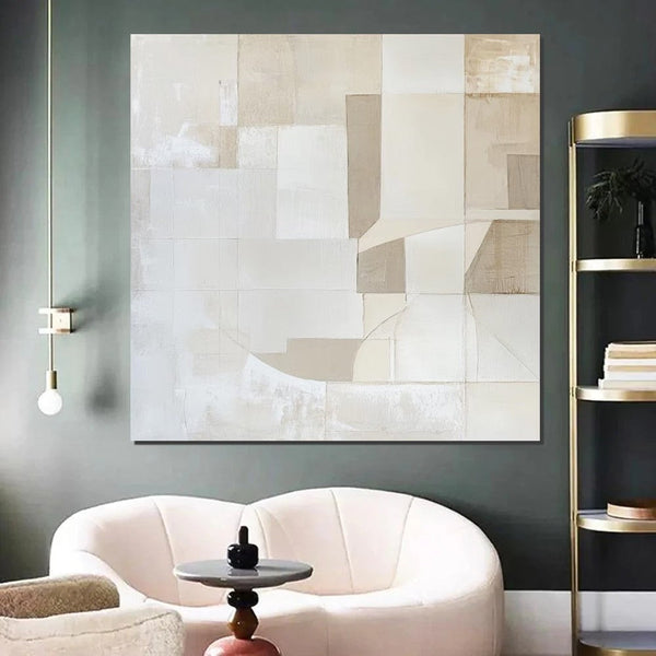 Contemporary Modern Artwork, Large Modern Canvas Painting, Wall Art for Bedroom, Hand Painted Wall Art Painting-Grace Painting Crafts