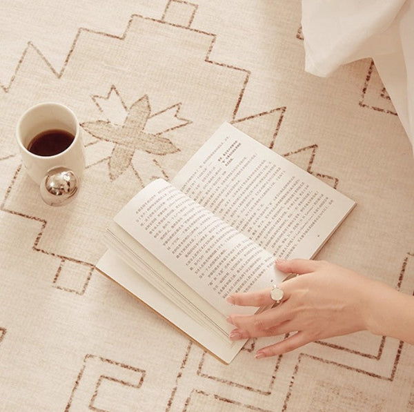 Geometric Modern Carpets for Office, Abstract Modern Rugs for Living Room, Contemporary Modern Rugs Next to Bed, Modern Rugs under Dining Room Table-Grace Painting Crafts