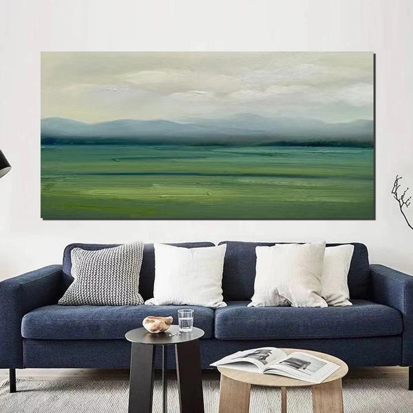 Abstract Landscape Acrylic Paintings, Hand Painted Wall Art Paintings, Contemporary Canvas Artwork, Abstract Wall Art Paintings, Modern Art for Dining Room-Grace Painting Crafts