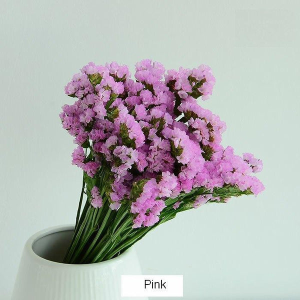 Dried Statices Flower, Dried Flowers, Flower Bunches, Dried Floral-Grace Painting Crafts