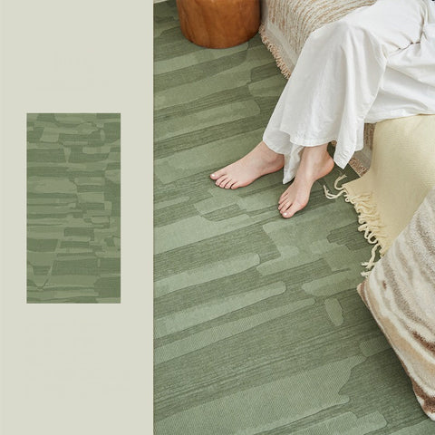 Modern Rug Ideas for Living Room, Green Modern Rugs under Sofa, Abstract Contemporary Rugs for Bedroom, Dining Room Floor Rugs-Grace Painting Crafts