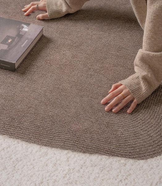 Unique Large Contemporary Floor Carpets for Living Room, Dining Room Modern Rugs, Extra Large Geometric Modern Rugs in Bedroom, Modern Rugs for Sale-Grace Painting Crafts