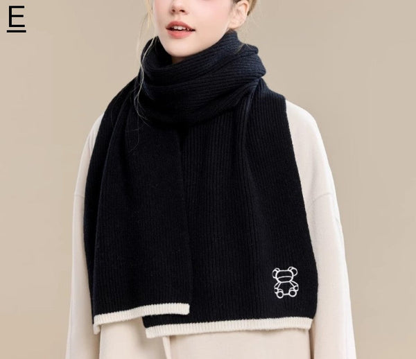 Cold Weather Scarf, Fashion Scarf, Christmas Gifts for Her, Holiday Scarf, Elegant Wool Scarves, Warm Winter Scarf, Winter Wool Scarf, Soft Cashmere Scarf for Women-Grace Painting Crafts