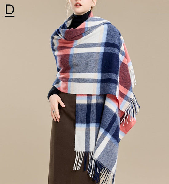 Christmas Holiday Gift, Evening Wrap, Large Wool Scarf, Winter Shawl, Elegant Shawl, Warm Cape, Cold Weather Scarf, Fashion Scarf, Oversized Scarf, Winter Shawl-Grace Painting Crafts