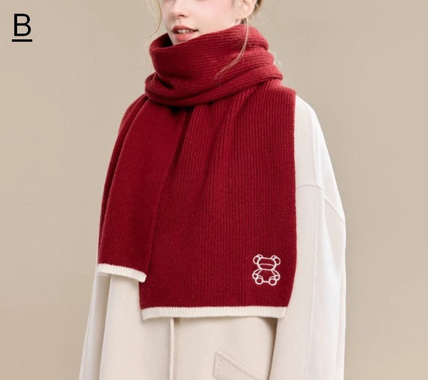 Warm Winter Scarf, Cold Weather Scarf, Fashion Scarf, Christmas Gifts for Her, Holiday Scarf, Winter Wool Scarf, Soft Cashmere Scarf for Women, Elegant Wool Scarves-Grace Painting Crafts