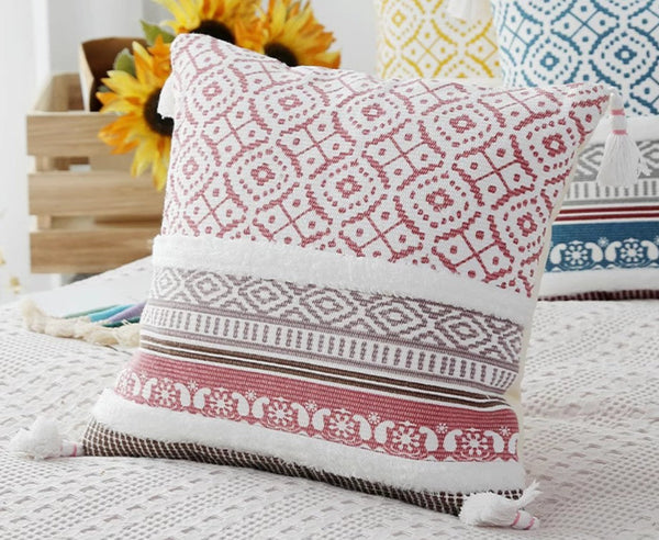 Modern Decorative Pillow for Interior Design, Contemporary Decorative Pillow Covers, Geometric Modern Sofa Pillows for Bedroom, Square Pillows for Couch-Grace Painting Crafts
