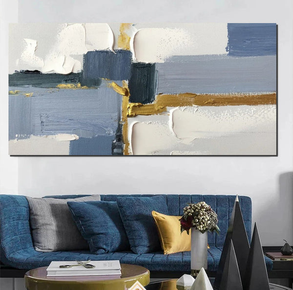 Abstract Acrylic Paintings on Canvas, Hand Painted Wall Art Paintings, Contemporary Canvas Artwork, Abstract Wall Art Paintings, Modern Art Paintings for Dining Room-Grace Painting Crafts