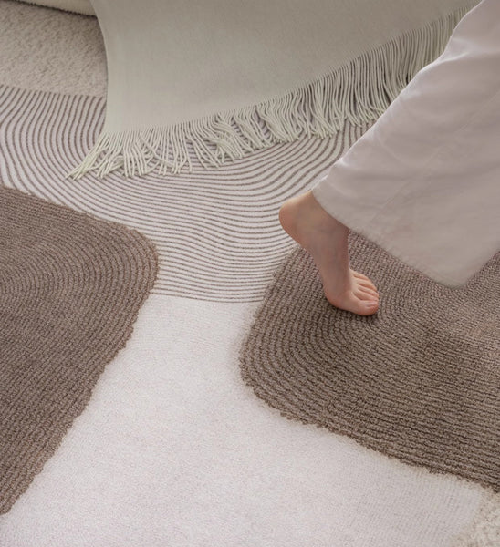 Unique Large Contemporary Floor Carpets for Living Room, Dining Room Modern Rugs, Extra Large Geometric Modern Rugs in Bedroom, Modern Rugs for Sale-Grace Painting Crafts