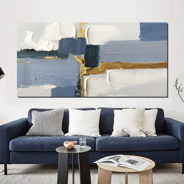 Abstract Acrylic Paintings on Canvas, Hand Painted Wall Art Paintings, Contemporary Canvas Artwork, Abstract Wall Art Paintings, Modern Art Paintings for Dining Room-Grace Painting Crafts