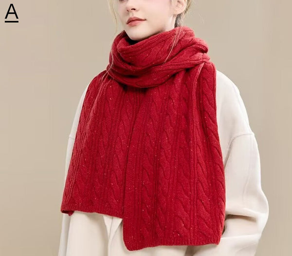 Soft Cashmere Scarf for Women, Elegant Wool Scarves, Christmas Gifts for Her, Holiday Scarf, Winter Wool Scarf, Warm Winter Scarf, Cold Weather Scarf, Fashion Scarf-Grace Painting Crafts