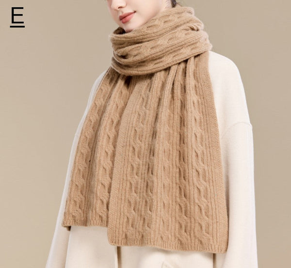 Christmas Gifts for Her, Holiday Scarf, Winter Wool Scarf, Warm Winter Scarf, Cold Weather Scarf, Fashion Scarf, Soft Cashmere Scarf for Women, Elegant Wool Scarves-Grace Painting Crafts