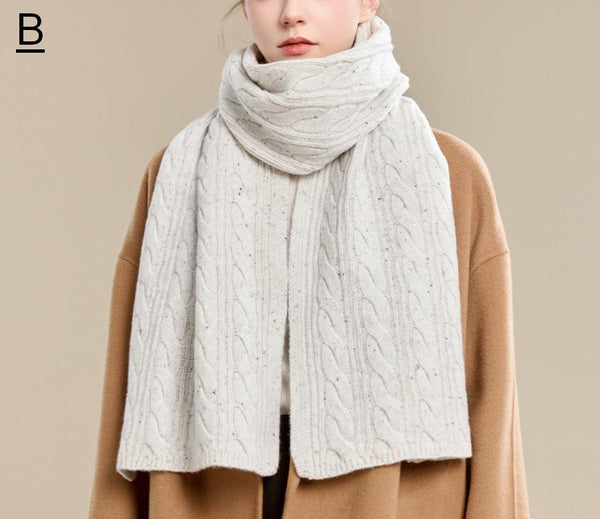 Christmas Gifts for Her, Holiday Scarf, Winter Wool Scarf, Warm Winter Scarf, Cold Weather Scarf, Fashion Scarf, Soft Cashmere Scarf for Women, Elegant Wool Scarves-Grace Painting Crafts