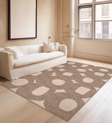 Living Room Modern Area Rug, Large Area Rugs for Office, Contemporary Area Rugs under Sofa, Bedroom Modern Floor Rugs-Grace Painting Crafts