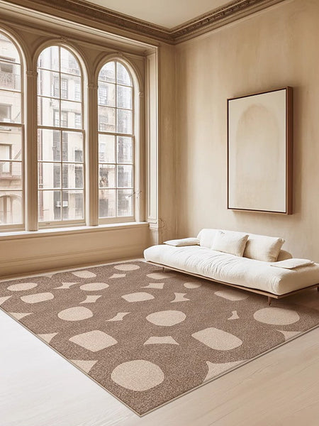 Living Room Modern Area Rug, Large Area Rugs for Office, Contemporary Area Rugs under Sofa, Bedroom Modern Floor Rugs-Grace Painting Crafts