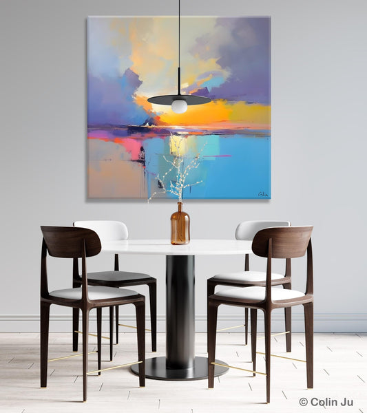 Original Modern Wall Art Painting, Abstract Landscape Paintings, Canvas Painting for Living Room, Oversized Contemporary Abstract Artwork-Grace Painting Crafts