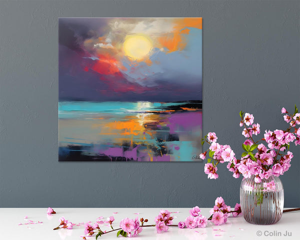 Abstract Landscape Paintings, Simple Wall Art Ideas, Original Landscape Abstract Painting, Large Landscape Canvas Paintings, Buy Art Online-Grace Painting Crafts