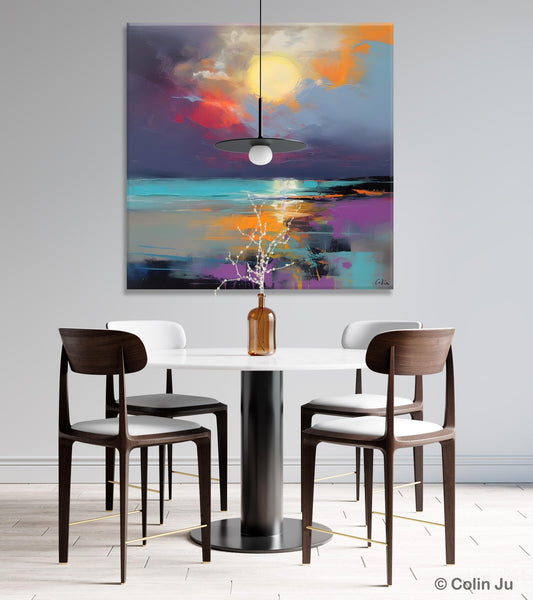 Abstract Landscape Paintings, Simple Wall Art Ideas, Original Landscape Abstract Painting, Large Landscape Canvas Paintings, Buy Art Online-Grace Painting Crafts