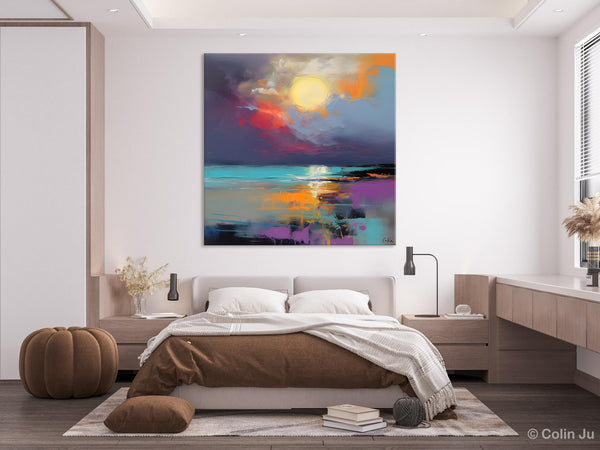 Abstract Landscape Paintings, Simple Wall Art Ideas, Original Landscape Abstract Painting, Large Landscape Canvas Paintings, Buy Art Online-Grace Painting Crafts