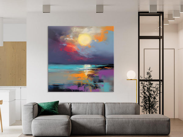 Abstract Landscape Paintings, Simple Wall Art Ideas, Original Landscape Abstract Painting, Large Landscape Canvas Paintings, Buy Art Online-Grace Painting Crafts