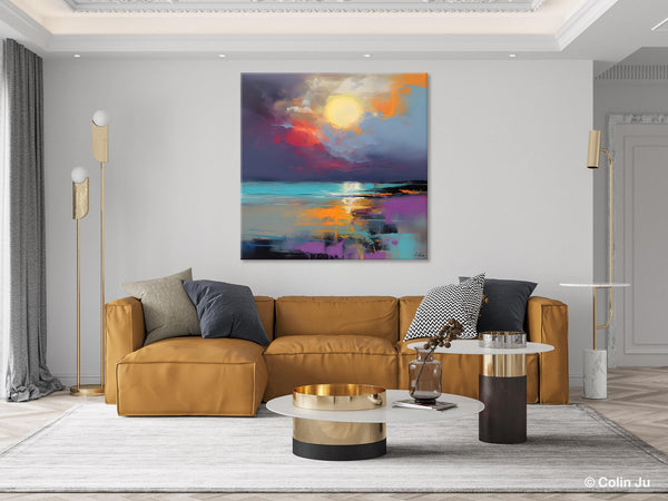 Abstract Landscape Paintings, Simple Wall Art Ideas, Original Landscape Abstract Painting, Large Landscape Canvas Paintings, Buy Art Online-Grace Painting Crafts