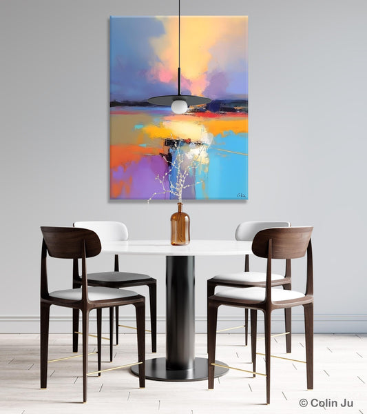 Canvas Painting for Bedroom, Landscape Canvas Painting, Abstract Landscape Painting, Original Landscape Art, Large Wall Art Paintings for Living Room-Grace Painting Crafts