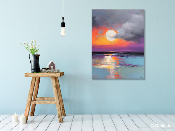 Contemporary Canvas Wall Art, Original Hand Painted Oil Paintings, Canvas Paintings Behind Sofa, Abstract Paintings for Bedroom, Buy Paintings Online-Grace Painting Crafts