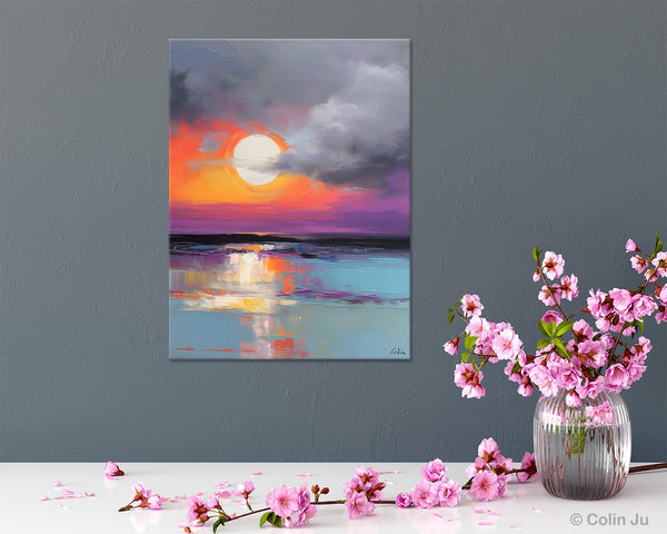 Contemporary Canvas Wall Art, Original Hand Painted Oil Paintings, Canvas Paintings Behind Sofa, Abstract Paintings for Bedroom, Buy Paintings Online-Grace Painting Crafts