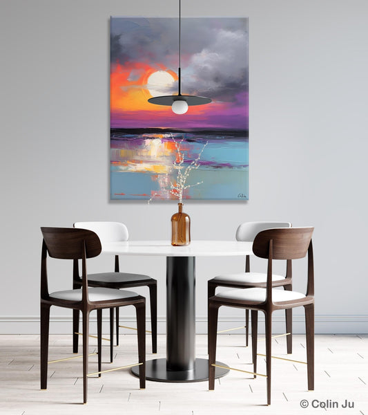 Contemporary Canvas Wall Art, Original Hand Painted Oil Paintings, Canvas Paintings Behind Sofa, Abstract Paintings for Bedroom, Buy Paintings Online-Grace Painting Crafts