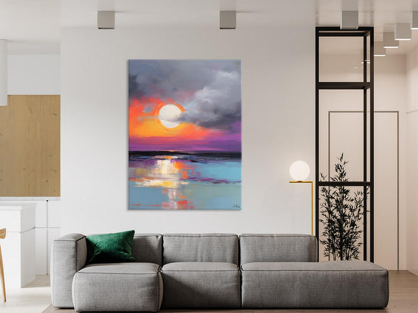 Contemporary Canvas Wall Art, Original Hand Painted Oil Paintings, Canvas Paintings Behind Sofa, Abstract Paintings for Bedroom, Buy Paintings Online-Grace Painting Crafts